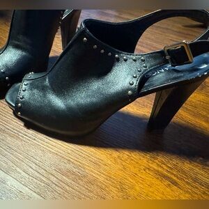 Franco Sarto black studded heels size 7.5 women’s